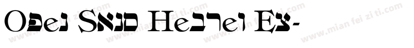 Open Sans Hebrew Ex字体转换